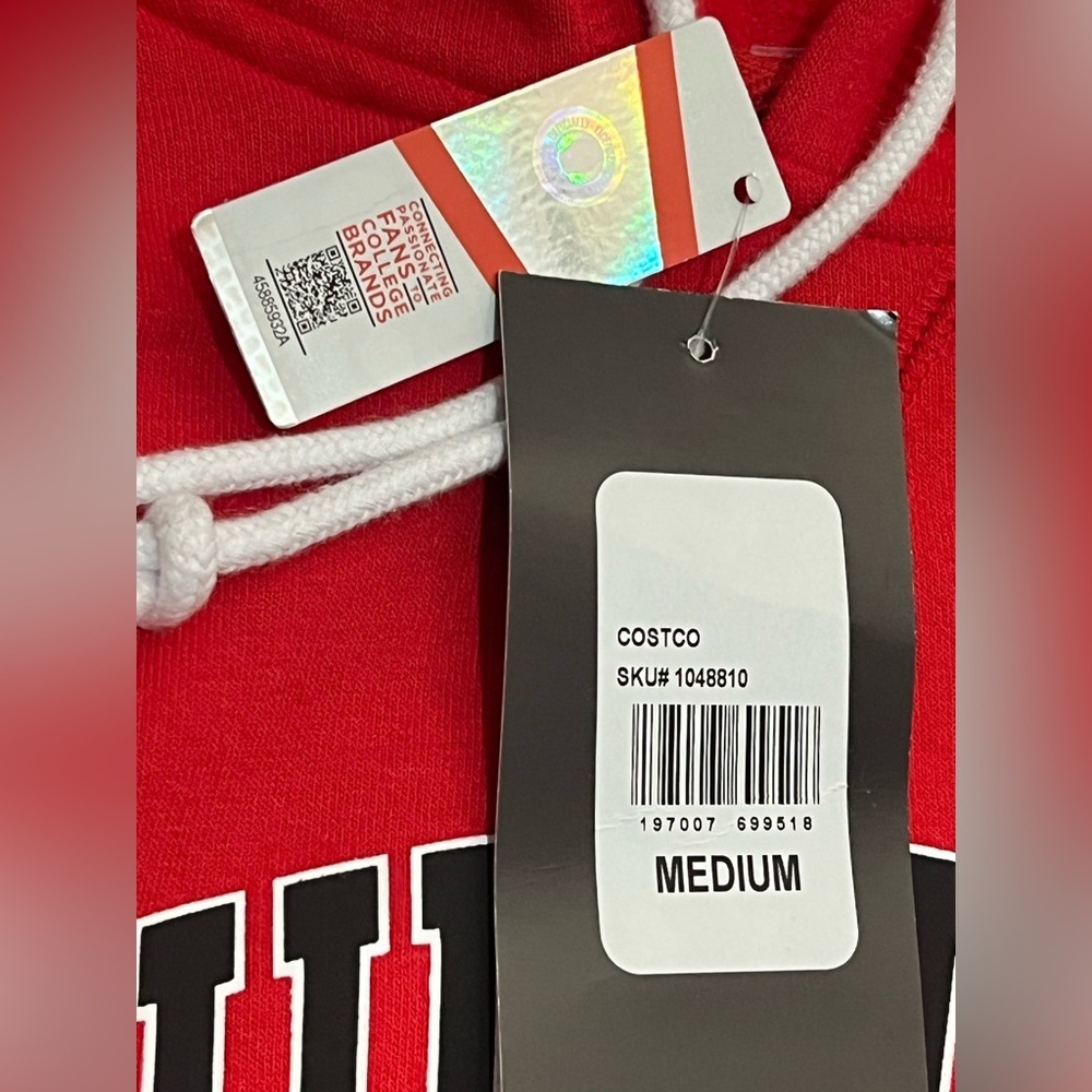 Louisville Cardinals Women’s Captivating Red White Gray Hoodie Sweatshirt - Picture 8 of 16